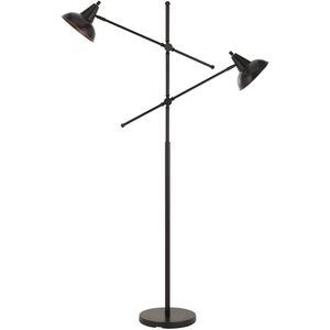 Canterbury 61 inch 60 watt Dark Bronze Floor Lamp Portable Light