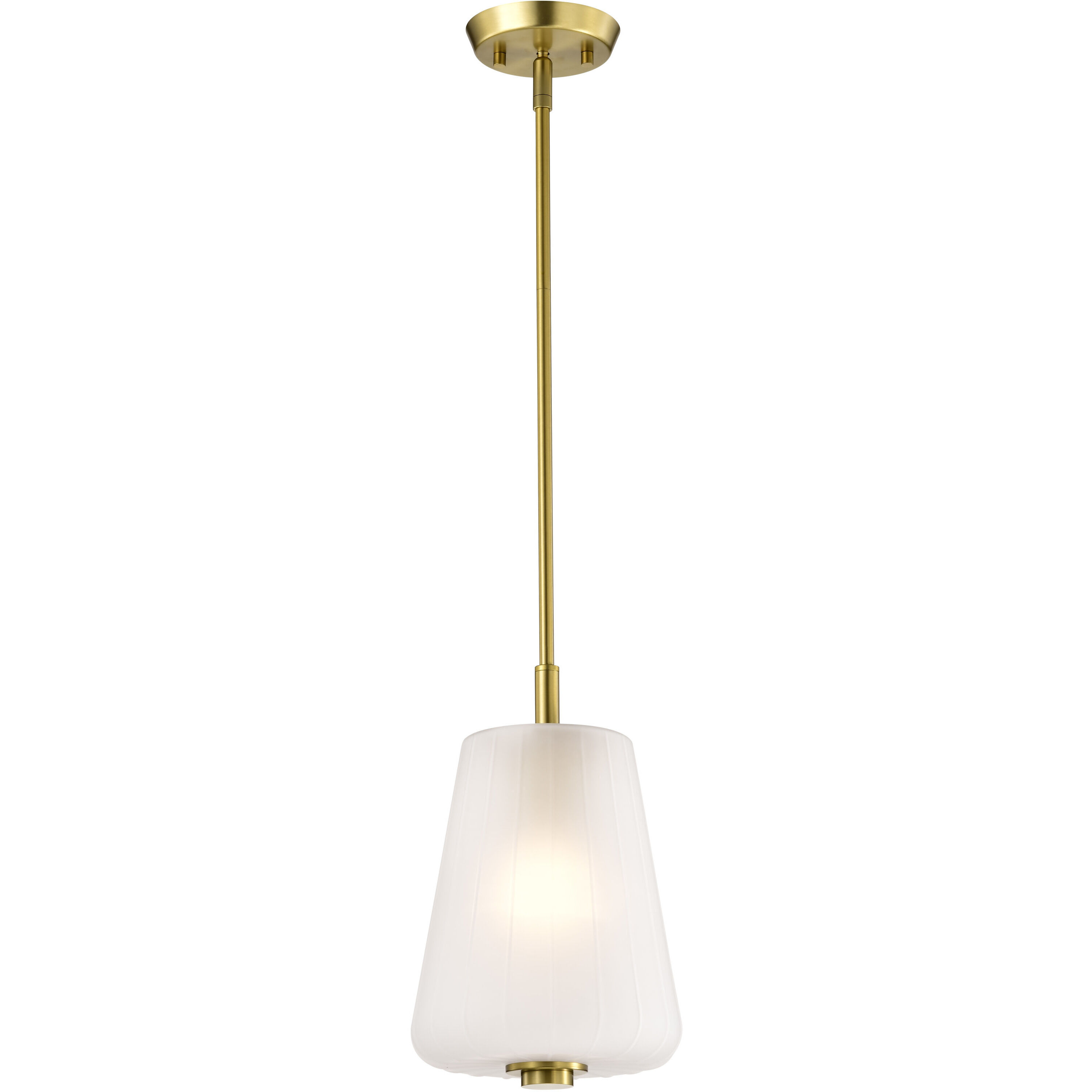 Lune 8 inch Vintage Brass Pendant Ceiling Light