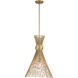 Longfellow 1 Light 16 inch Burnished Brass Pendant Ceiling Light