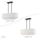 Manorwood 3 Light 30 inch Bronze Linear Chandelier Ceiling Light