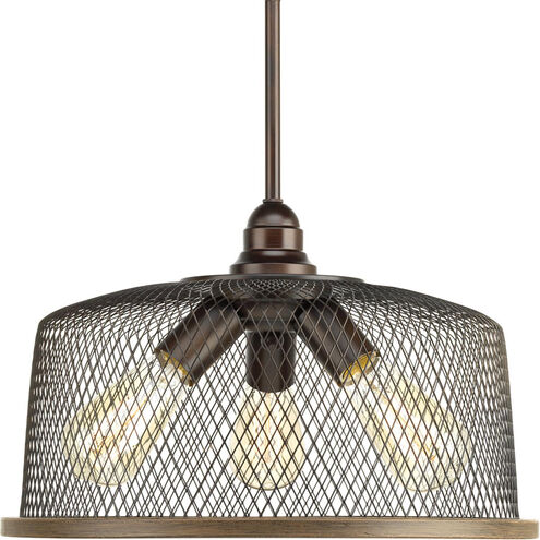 Biarritz 3 Light 16 inch Antique Bronze Pendant Ceiling Light