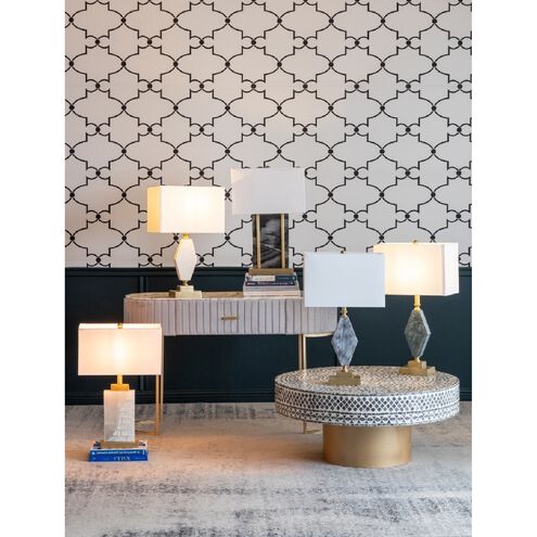 Anita 25.5 inch 40.00 watt Gold/Black/White Table Lamp Portable Light