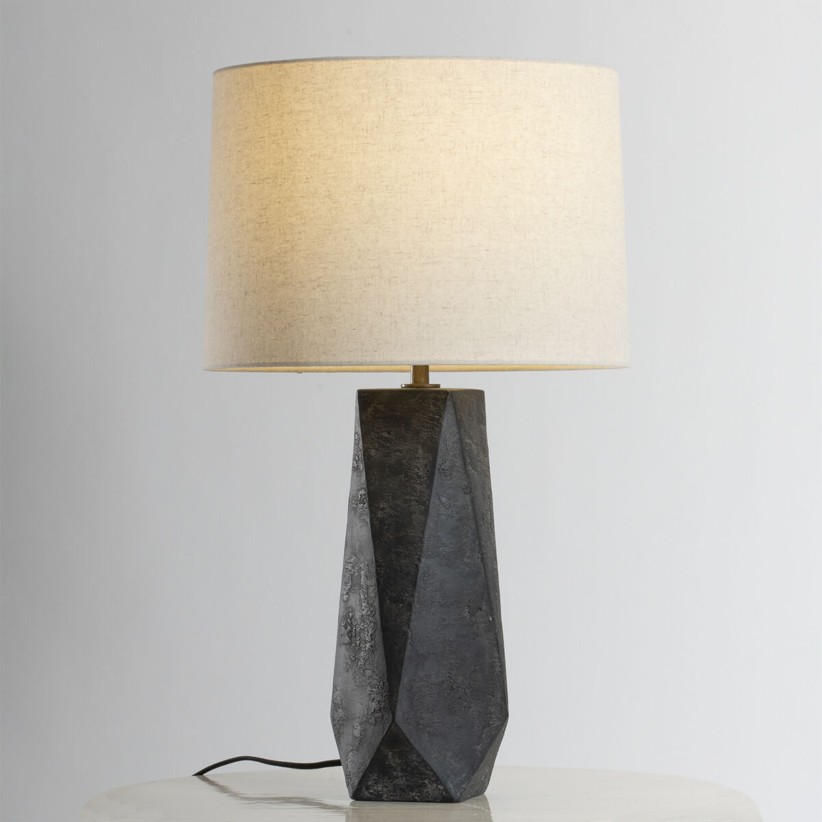 Coronado 29 inch 15.00 watt Patina Brass/Ceramic Ash Black Table Lamp Portable Light
