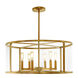 Bryant 6 Light 23.5 inch Satin Brass Pendant Ceiling Light