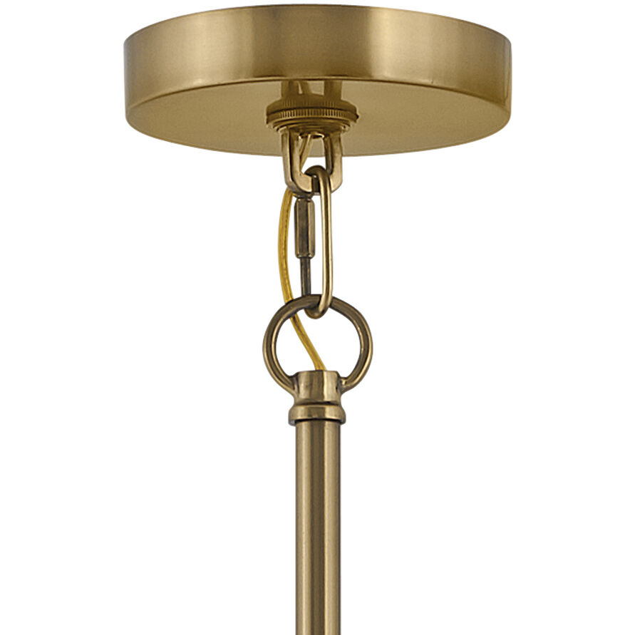 Ana 6 Light 30 inch Heritage Brass Indoor Chandelier Ceiling Light