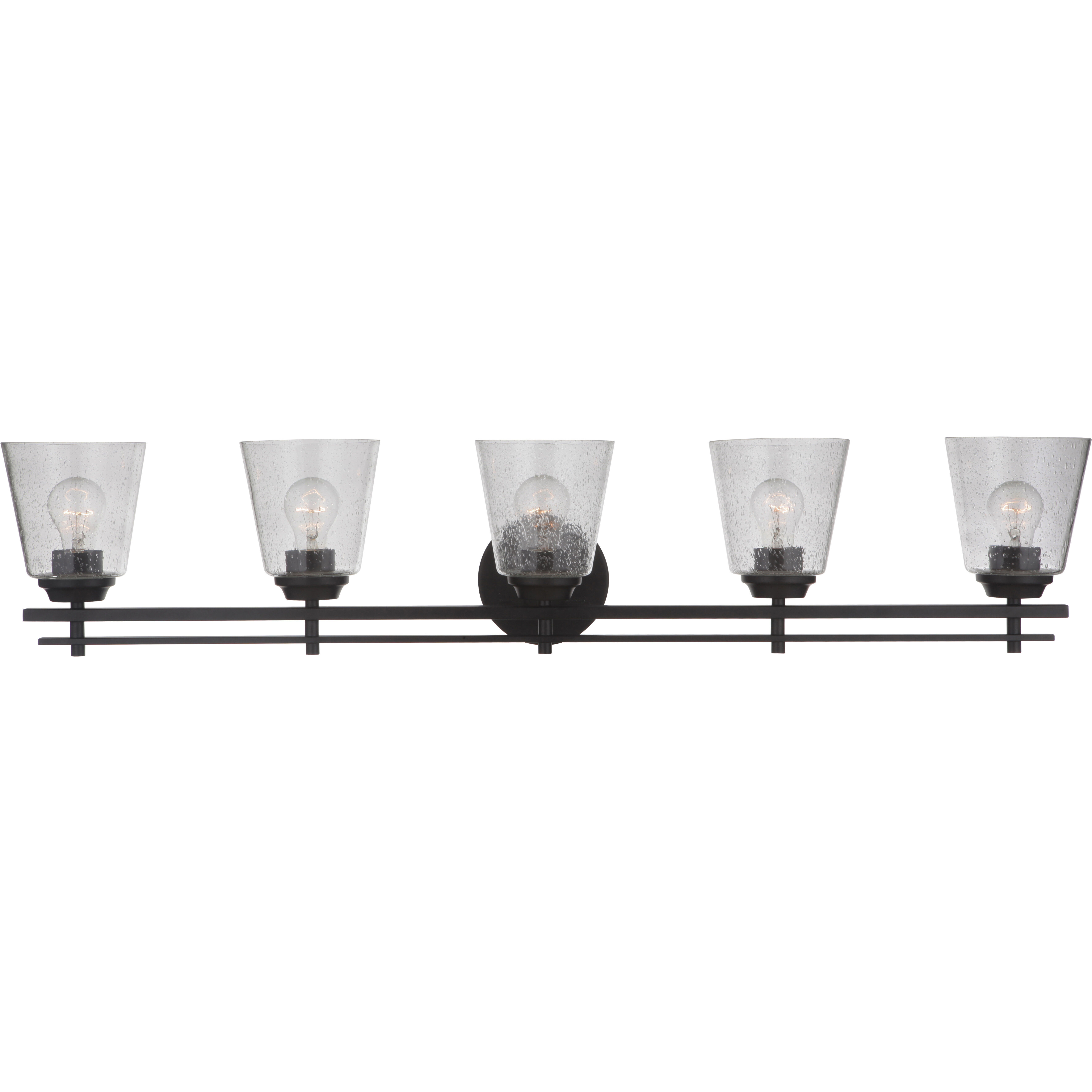 Neighborhood Drake 5 Light 42 inch Flat Black Vanity Light Wall Light, Neighborhood Collection