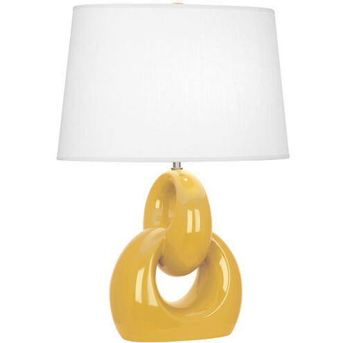 Fusion 27 inch 150.00 watt Sunset Yellow Table Lamp Portable Light