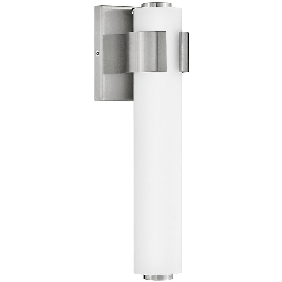 Aiden LED 5 inch Brushed Nickel Bath Light Wall Light, Vertical