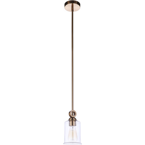 Romero 1 Light 5 inch Satin Brass Mini Pendant Ceiling Light