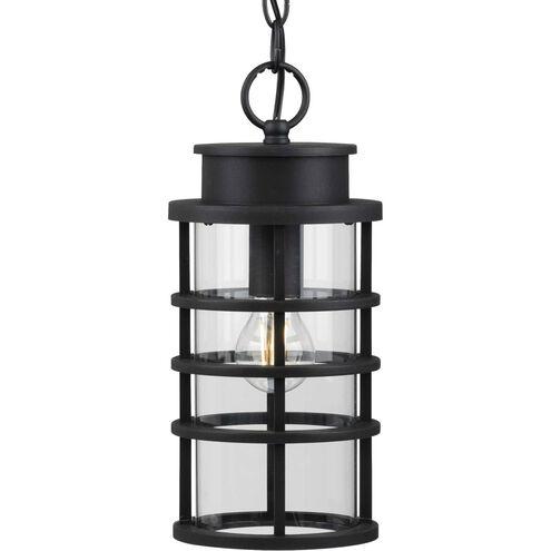 Port Royal 1 Light 6 inch Textured Black Outdoor Hanging Lantern, with DURASHIELD