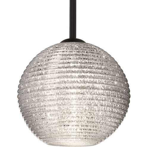 Kristall 8 1 Light Black Cord Pendant Ceiling Light