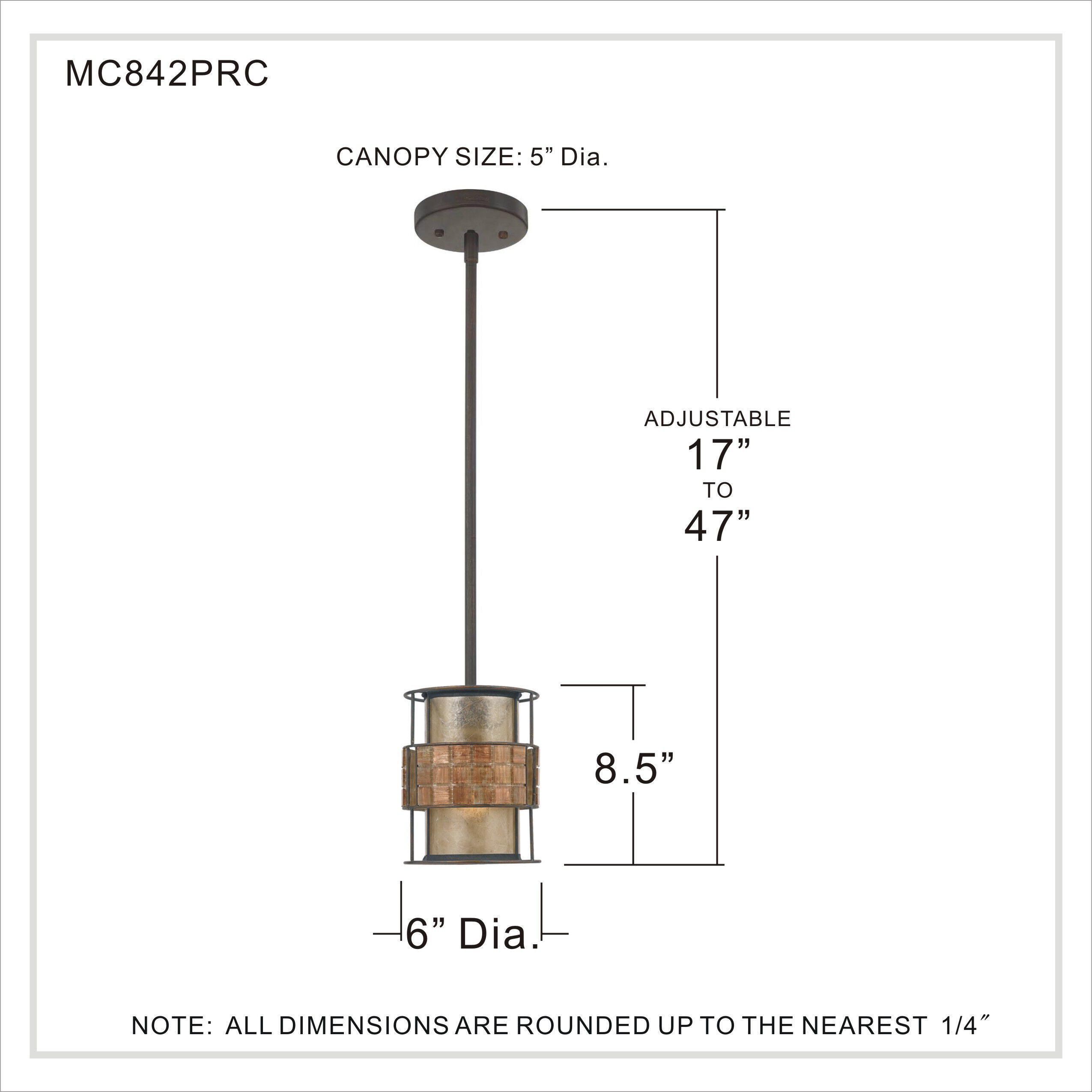 Laguna 1 Light 6 inch Renaissance Copper Mini Pendant Ceiling Light, Naturals