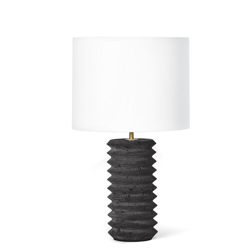 Noir 22.5 inch 150.00 watt Natural Stone Table Lamp Portable Light, Column