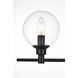 Jaelynn 3 Light 28 inch Black Bath Sconce Wall Light