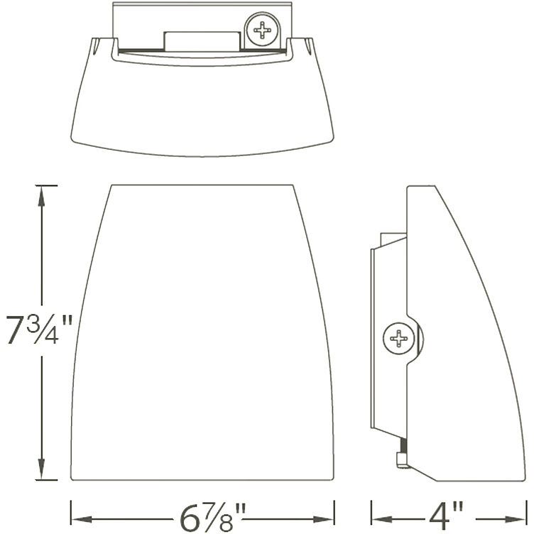 Endurance LED 7.75 inch Graphite Outdoor Wall Lighting in 3000K, WAC Limited