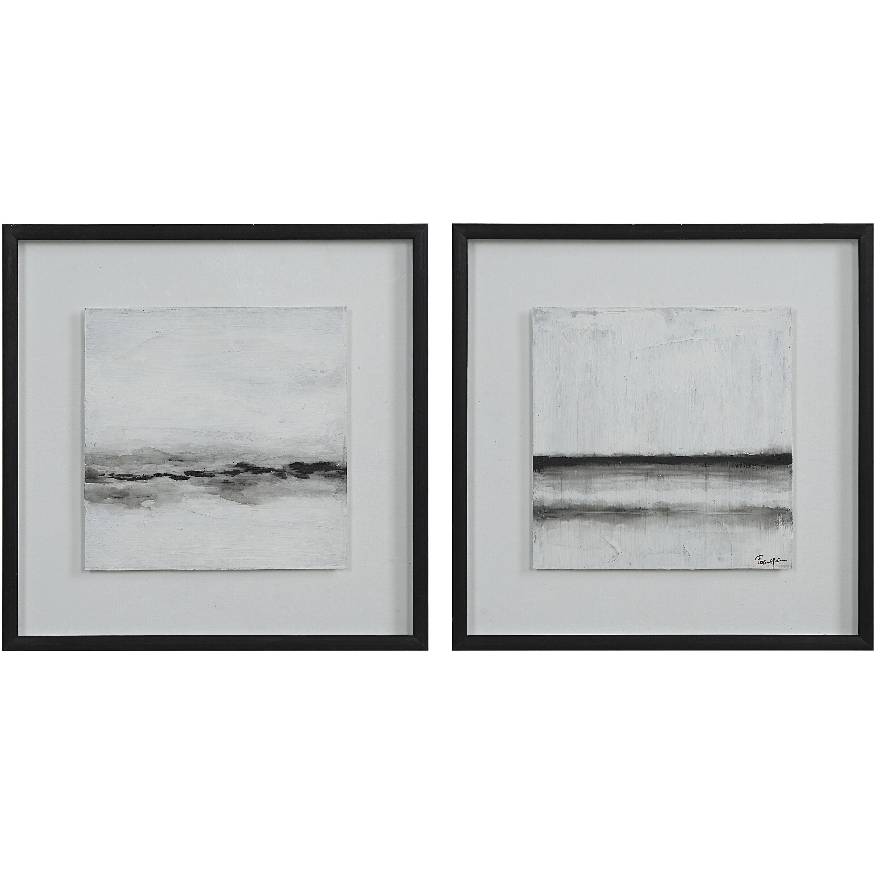 Tangelo Matte Finish, Textured Wall Art, Set of 2