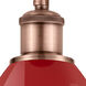 Ballston Plymouth Dome LED 8 inch Antique Copper Sconce Wall Light