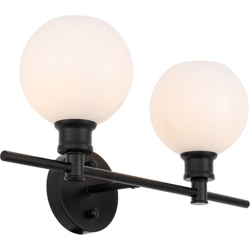 Collier 2 Light 19 inch Black Wall sconce Wall Light