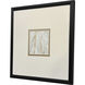 Incised Gold Gray and Beige and Metallic and White Framed Art, The Studio