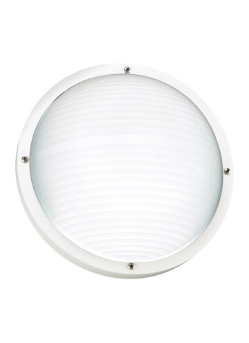 Bayside 1 Light 5 inch White Outdoor Wall Or Ceiling Flush Mount