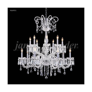Venetian 16 Light 39 inch Silver Large Entry Crystal Chandelier Ceiling Light, Large