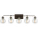 Sean Lavin Clara 5 Light 40 inch Oil Rubbed Bronze Vanity Light Wall Light