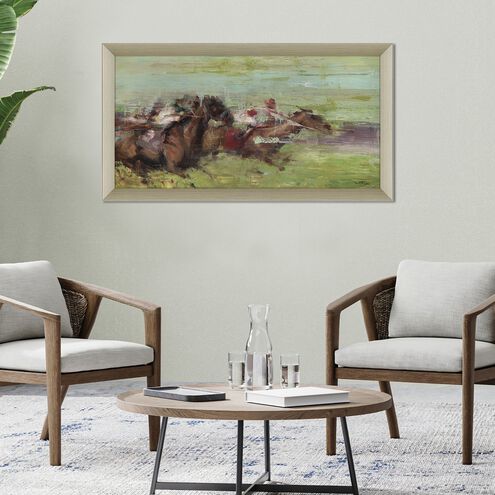 Running Green and Brown Framed Art