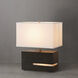 Zen 20 inch 23.00 watt Ebony and Weathered Brass Reclining Table Lamp Portable Light