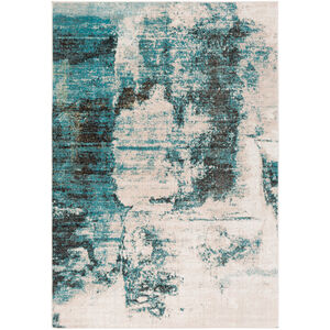 Rafetus 35 X 24 inch Teal/Black/Butter/Camel/White Rugs
