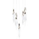 Beyond Kindjal LED 17 inch Polished Nickel Multi-Light Pendant Ceiling Light, Beyond