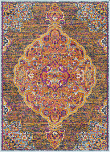 Floransa 85 X 63 inch Burnt Orange Rug in 5 x 8, Rectangle