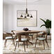 Aria 4 Light 30 inch Antique Brass and Bronze Chandelier Ceiling Light