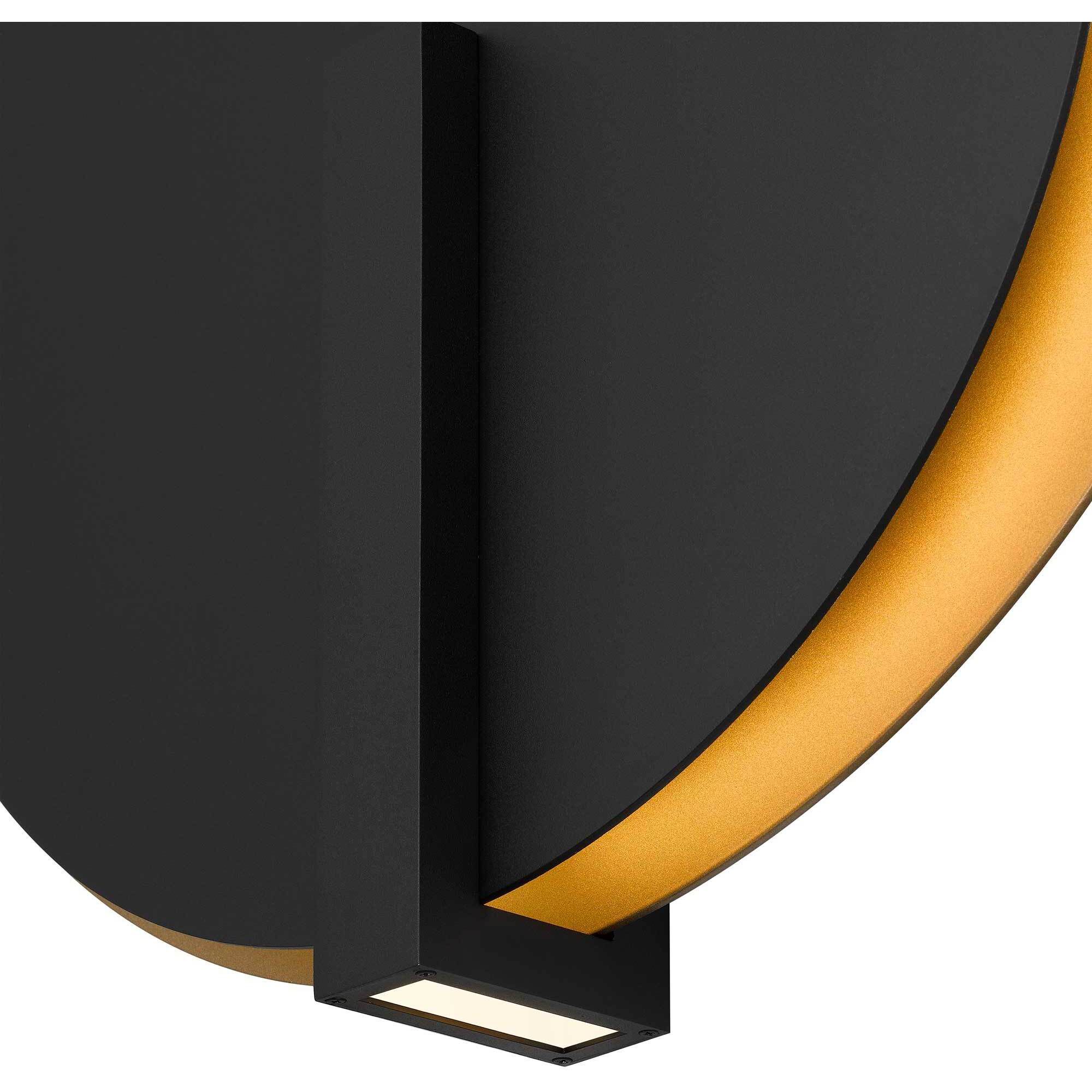 Eclipse LED 24.75 inch Sand Black Outdoor Wall Sconce