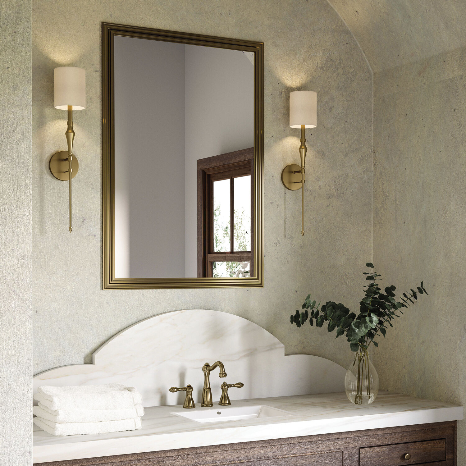 Amelia 1 Light 5 inch Aged Brass Sconce Wall Light