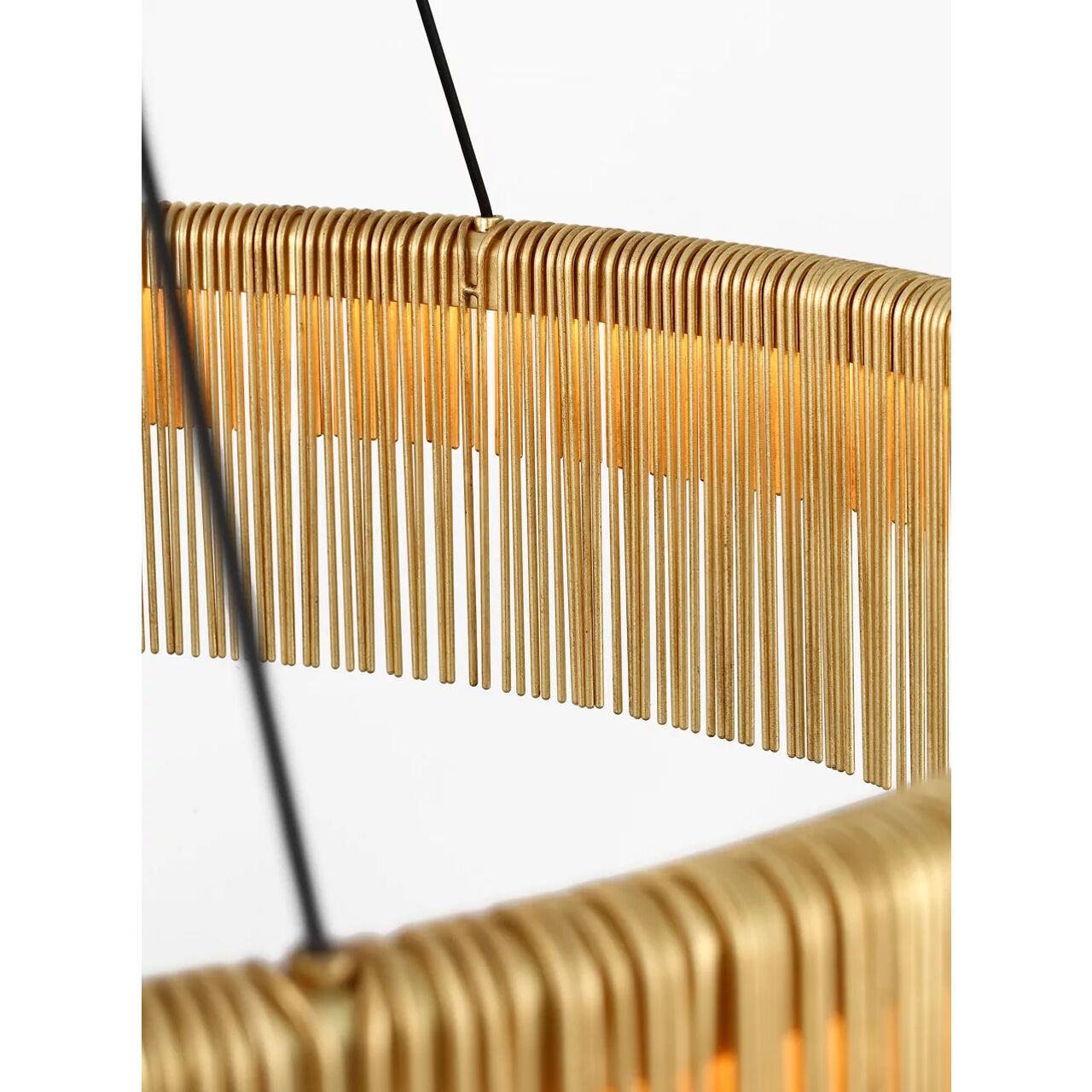 Kelly Wearstler Differo LED 33.75 inch Gild Layered Ring Chandelier Ceiling Light