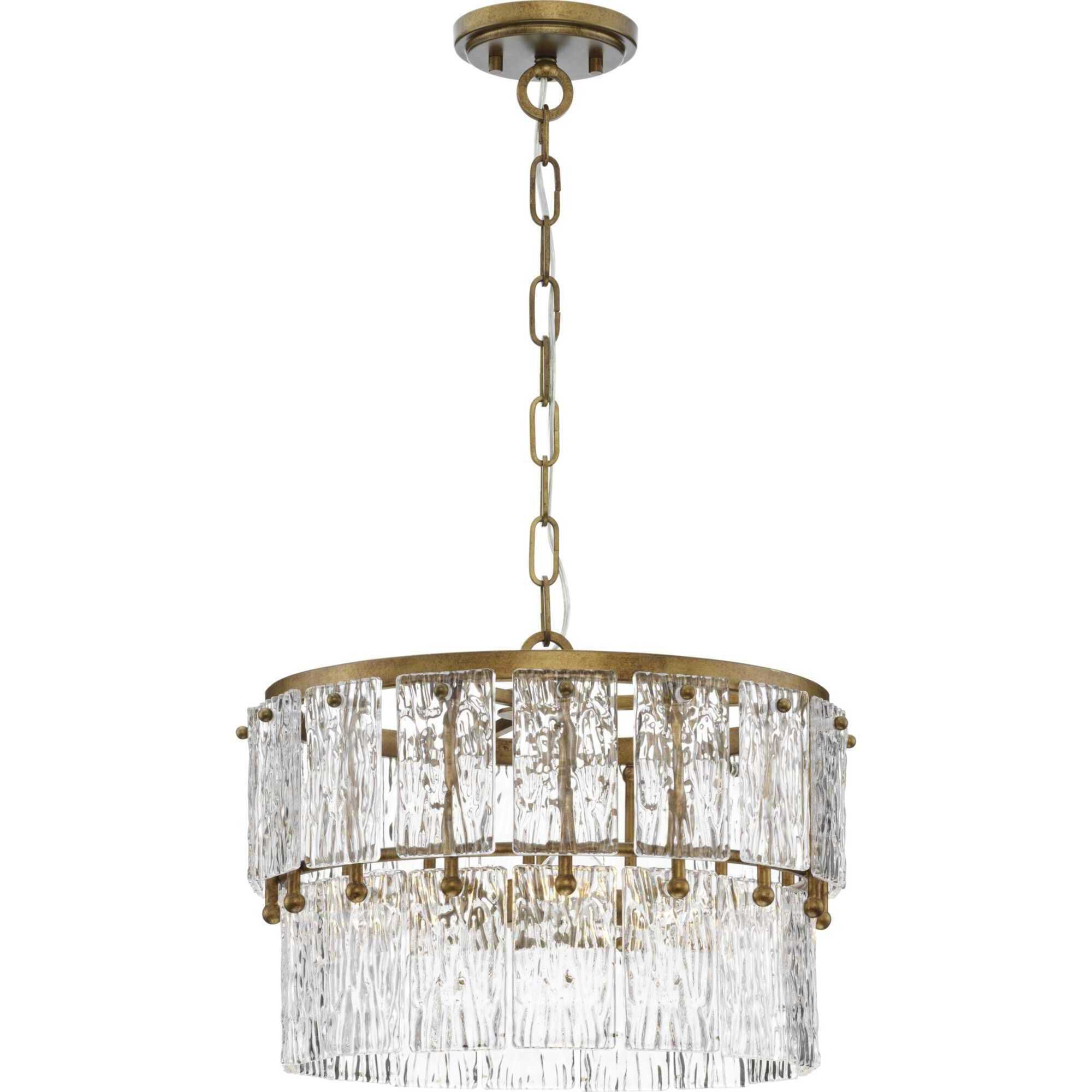 Chevall 3 Light 17 inch Gold Ombre Pendant Ceiling Light, Design Series