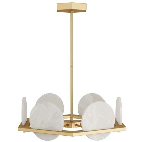Savion 29 inch White Chandelier Ceiling Light