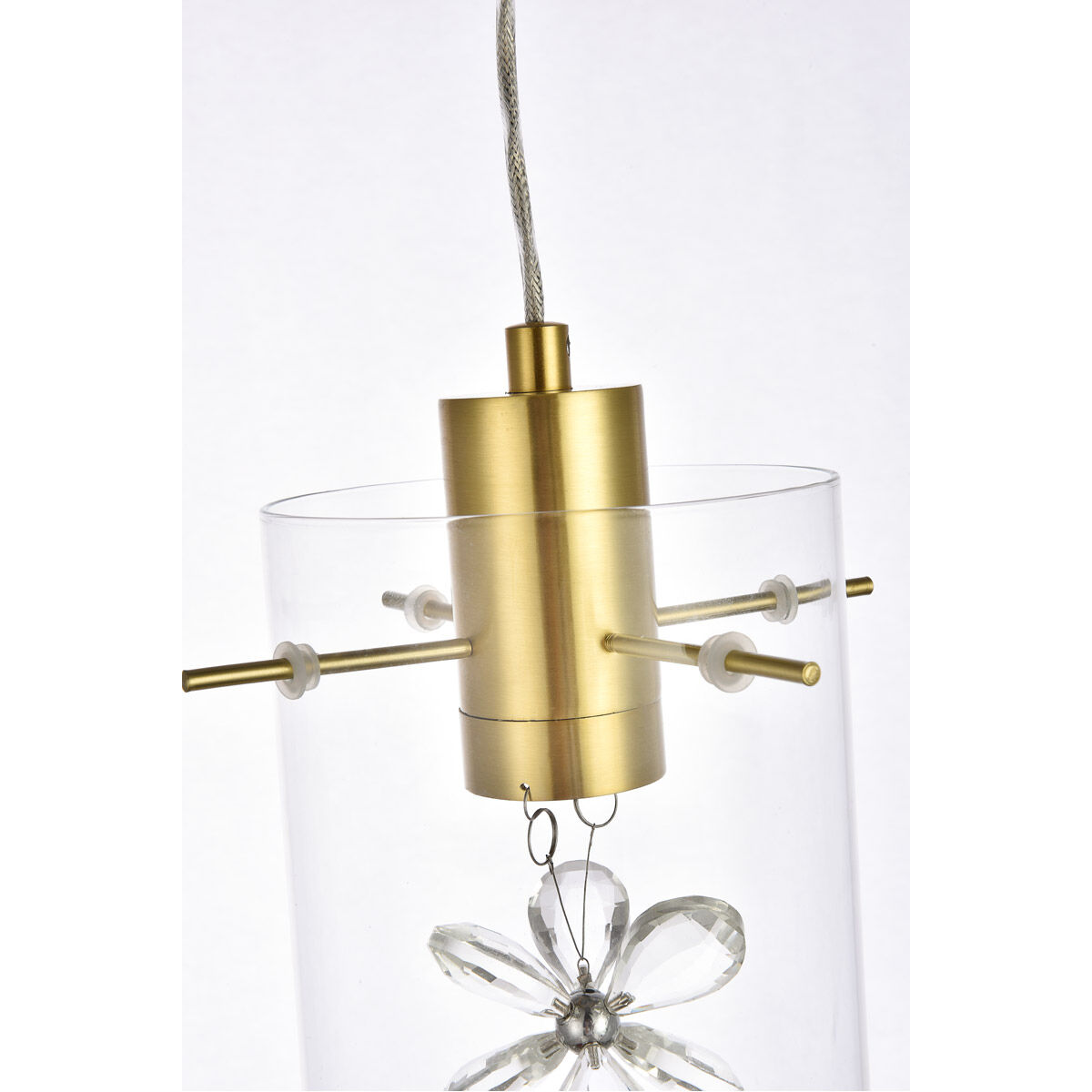 Hana 1 Light 6.5 inch Gold Pendant Ceiling Light