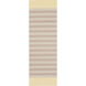 Oxford 96 X 30 inch Taupe, Light Gray, Butter Rug