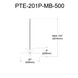 Petale 1 Light 20 inch Matte Black Pendant Ceiling Light