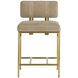 Laney 35 inch Taupe and Antique Brass Counter Stool