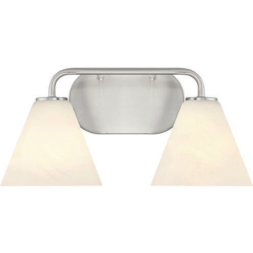 Blair 2 Light 15.5 inch Satin Nickel Bath Wall Light