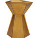 Merola 20.25 X 16.5 inch Antique Brass and Bronze Accent Table