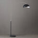 Luna Bella 92 inch 9 watt Antique Nickel and Black Arc Floor Lamp Portable Light