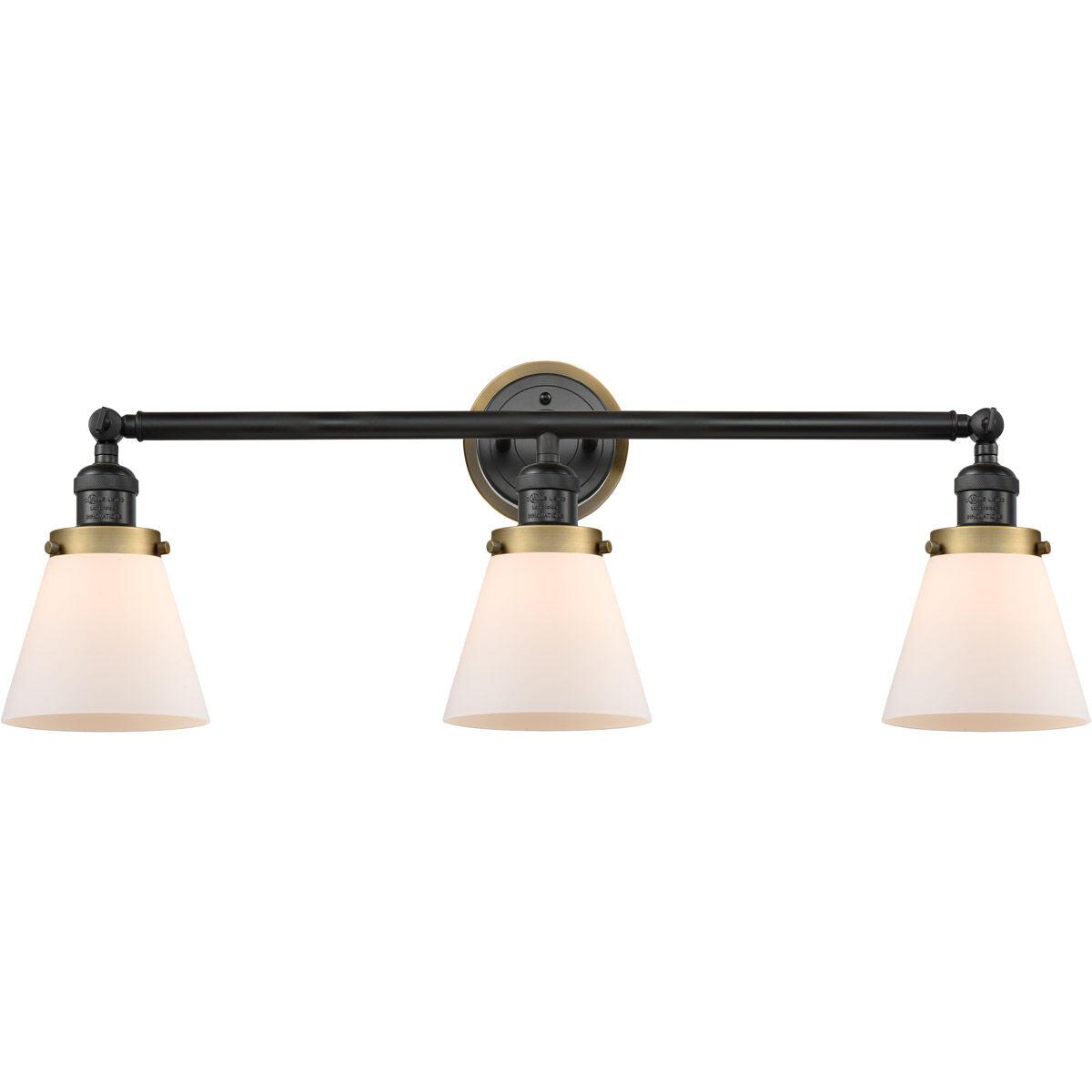 Small black 2024 vanity light