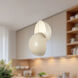 Void 15.75 inch Pearl White Pendant Ceiling Light