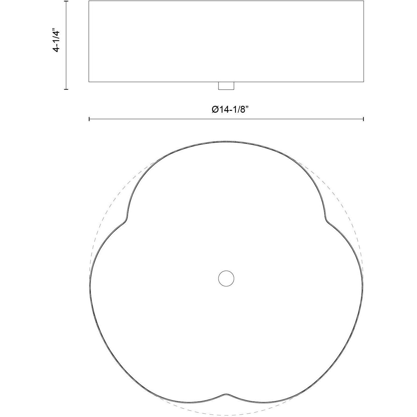 Alora Mood Adella 3 Light 14.13 inch Matte Black Flush Mount Ceiling Light