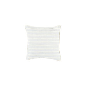 Willow 18 X 18 inch Pale Blue and Cream Throw Pillow