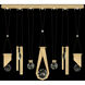 Aria 14 Light 60 inch Gold Pendant Ceiling Light