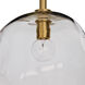 Molten 1 Light 9 inch Natural Brass Pendant Ceiling Light, Large